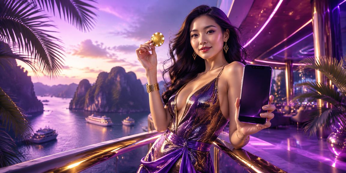 Trải nghiệm casino di động trên điện thoại tại vịnh Hạ Long về đêm